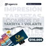 Combo de volantes publicitarios y tarjetas de presentación impresas, ideales para campañas promocionales y networking en Neiva