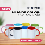 Tazas para sublimar con oreja de color