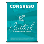 Pendón publicitario con diseño gráfico atractivo para campañas promocionales de negocios en Neiva, Colombia.